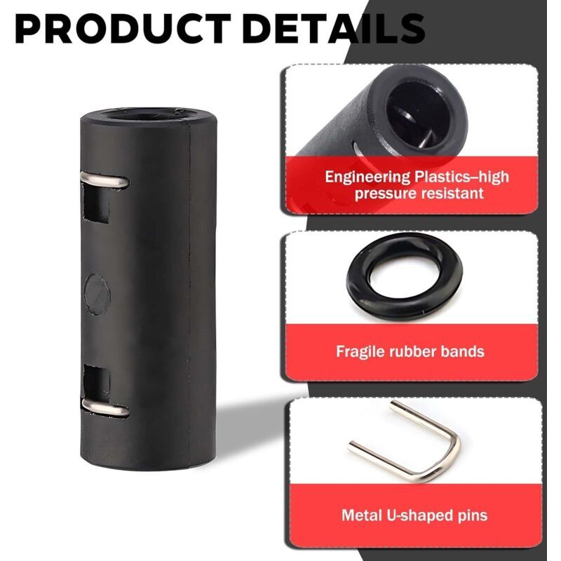 Pieces Connecteurs of Extension for Hose High Pressure Cleaners High Compatible with Karcher K2 — image 2