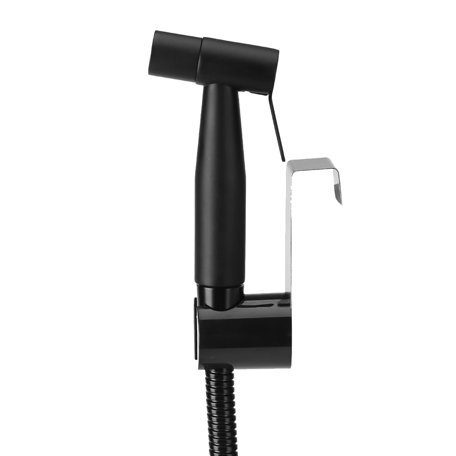 Stainless Steel Black Bathroom Toilet Handheld Bidet Cloth Diaper Cleaning Sprayer Shattaf Kit — image 3
