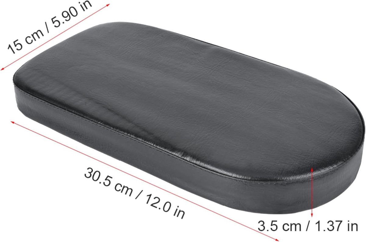 Rear bicycle cushion - with a pair of bicycle pedals - black PU rear saddle - mountain bike back cushion - wide soft cushion - comfortable bicycle cushion — image 3