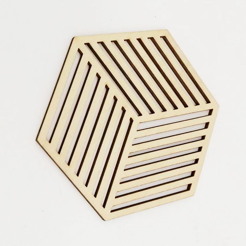 5PCS finished Natural Wood Slices for Crafts Round with Non-Slip for Wedding Decoration/ DIY Architectural Models Drawing Painting — image 2