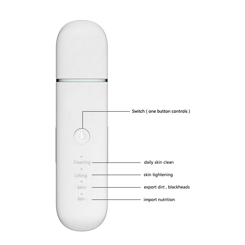 Green Professional Ultrasonic Skin Scrubber - 4-in-1 Facial Spatula for Deep Cleaning, Blackhead Removal, and EMS Lifting โ image 2