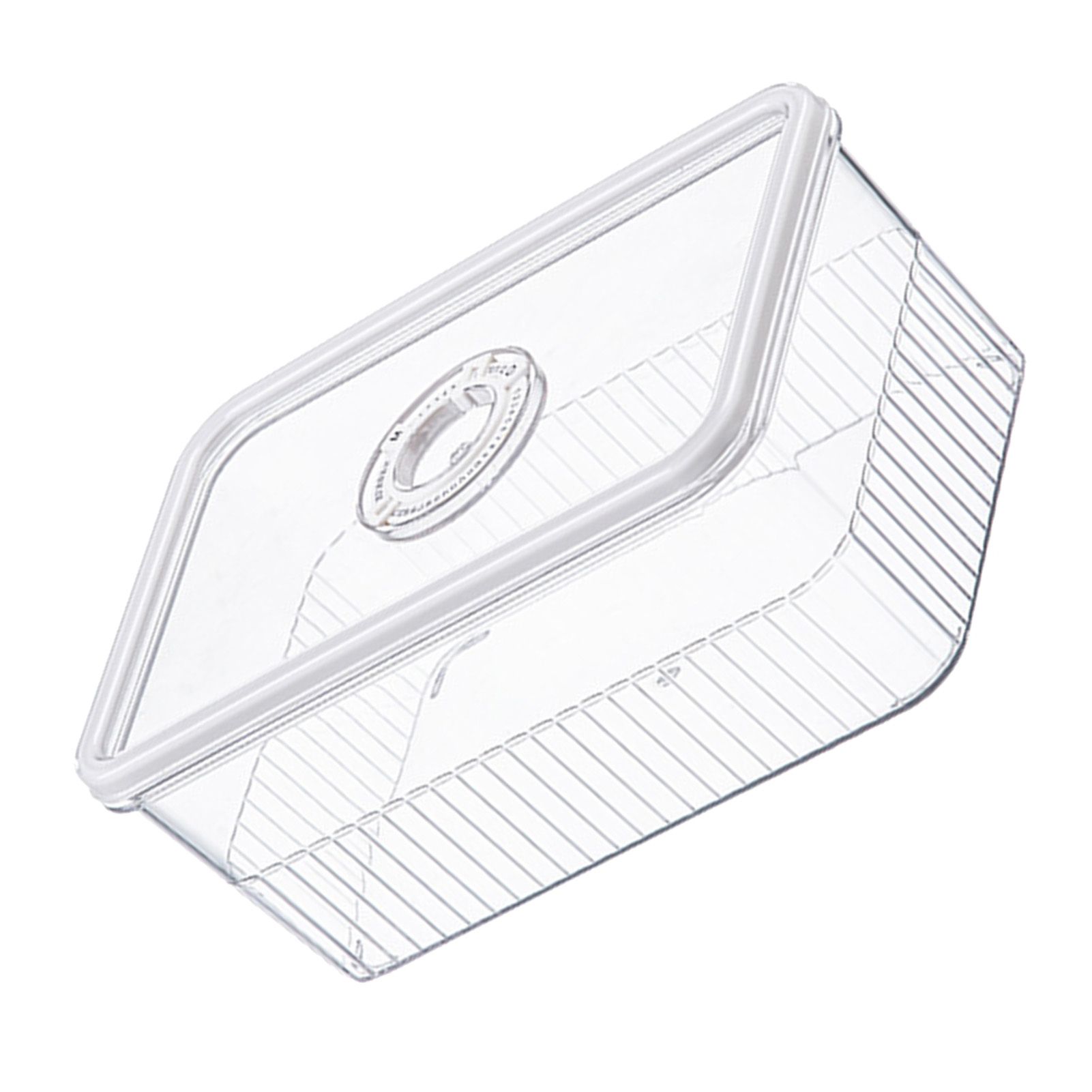 Refrigerator Storage Box with Lids Plastic Transparent Sealed Fridge Food Storage Containers for Fruits Vegetables M โ image 5