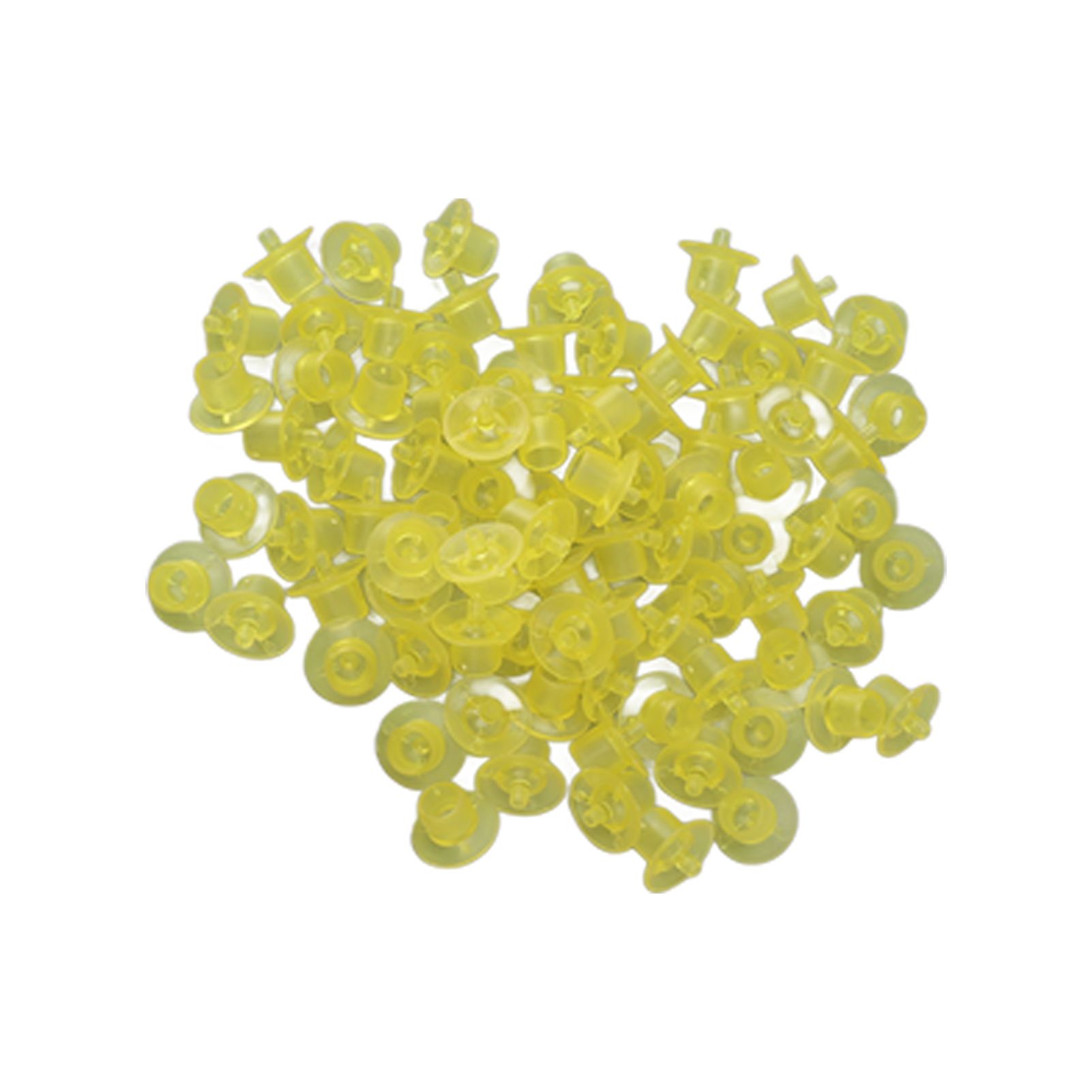 100PCS Queen Bee Rearing Cup Plastic Vivid Color Beekeeping Bee Cell Cup for Beekeeper Yellow — image 3