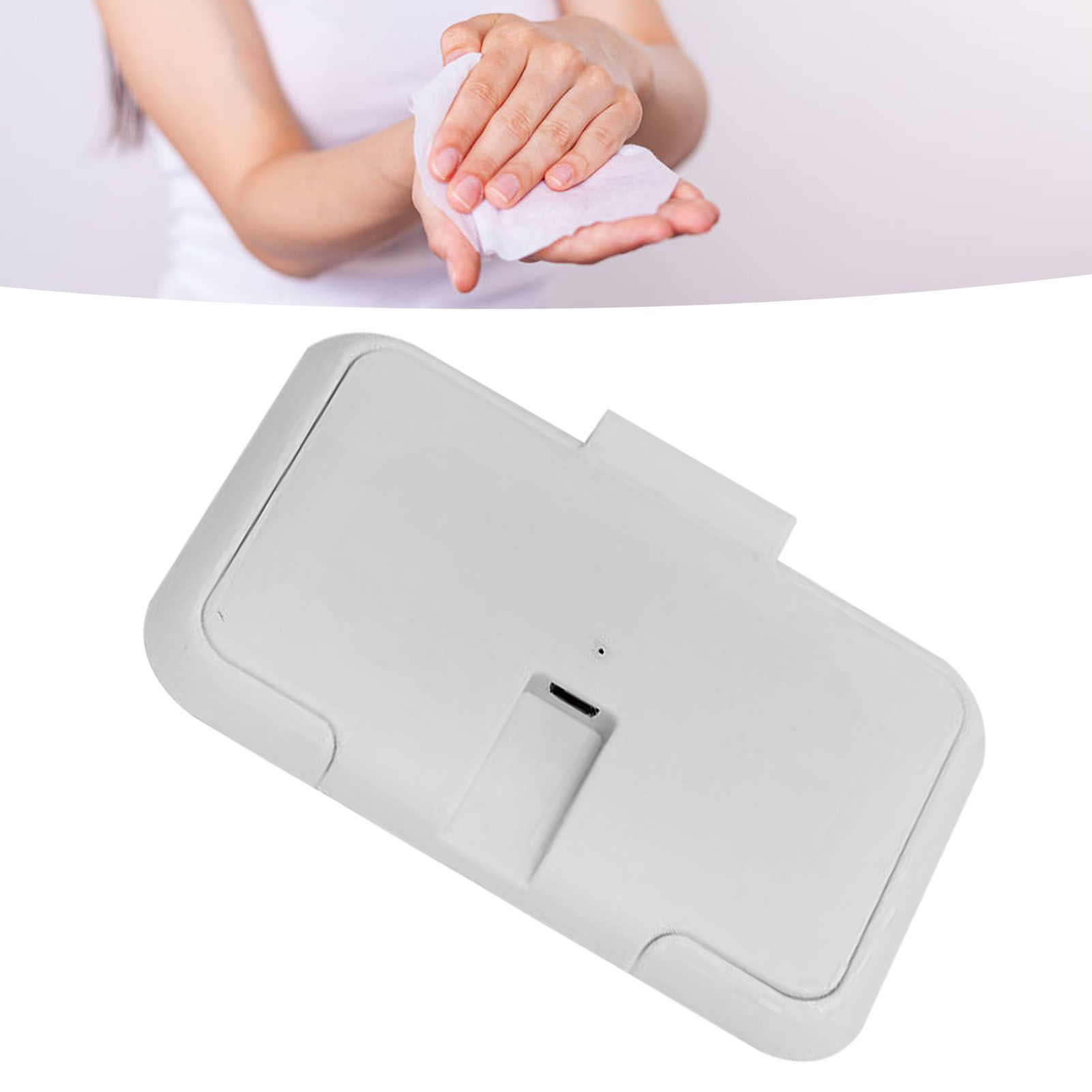 USB Wet Wipe Heater Constant Temperature Portable Baby Wipes Warmer for Household Car Outdoor White — image 6