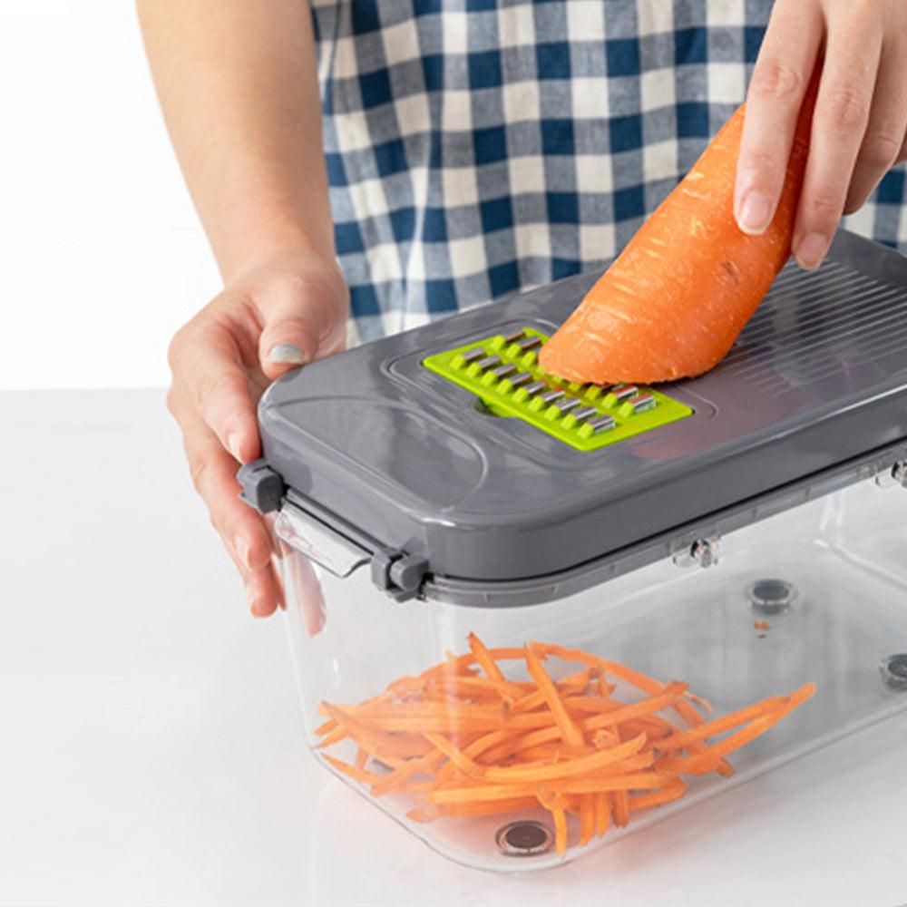 22-in-1 Vegetable Fruit Chopper Cutter Multifunctional Veggie Dicer Slicer with 13 Blades for Kitchen — image 6