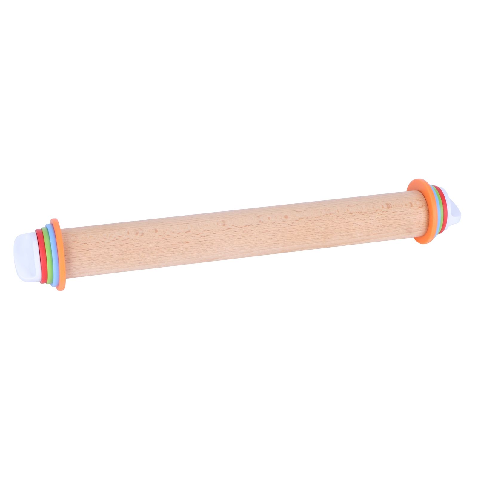 Adjustable Beech and PP Rolling Pin with Detachable Ring for Cake Egg Tart Kitchen Bakery — image 6