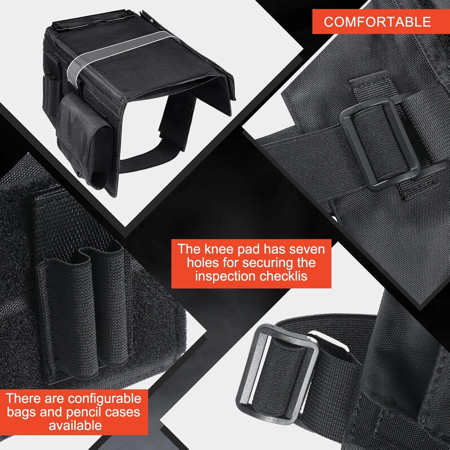 Reversible Kneeboard Pilot Black Classic Clipboard & Pen Holder Kneeboard Aviation for Professional Pilots, General Aviation — image 3