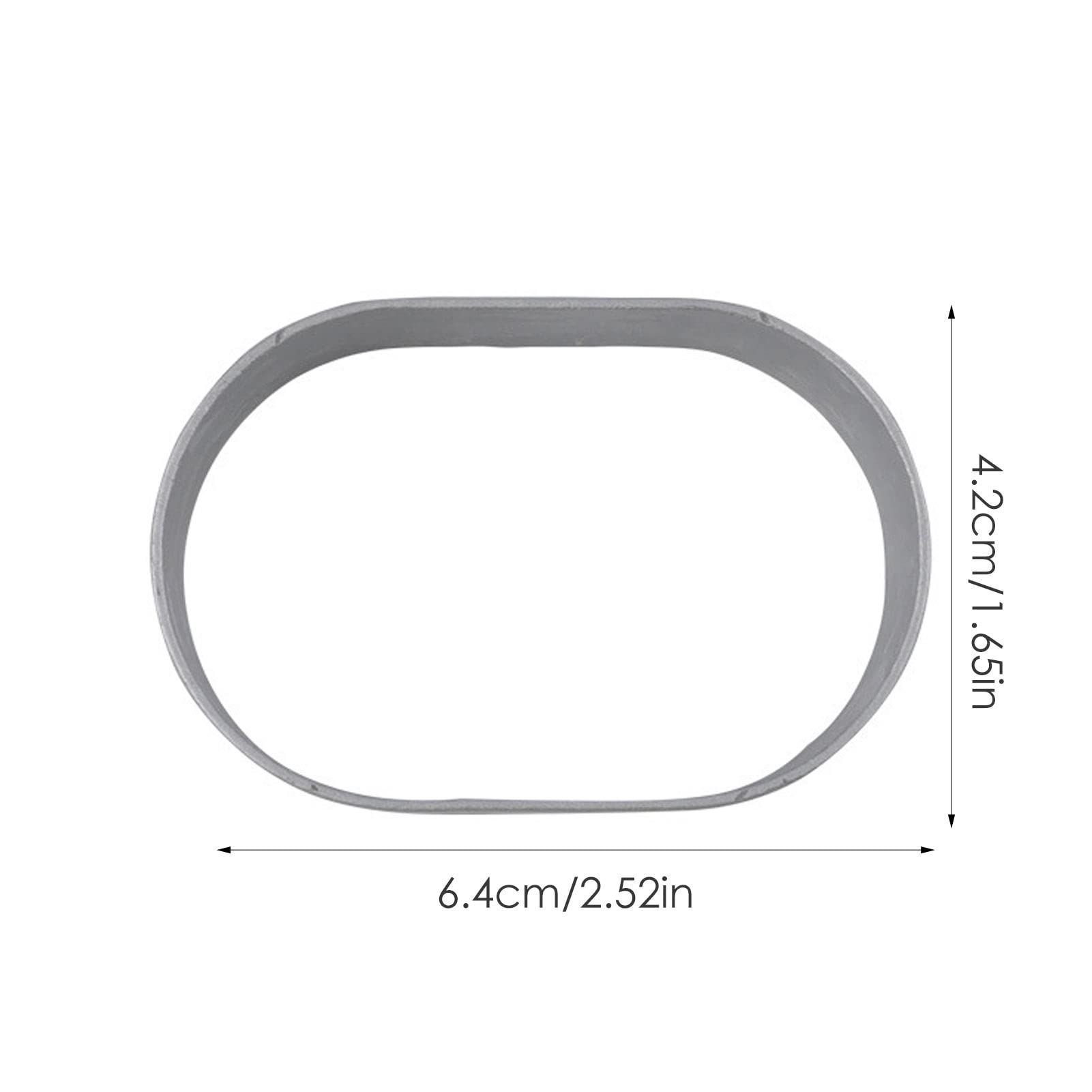 10pcs/set Cake Mold Oval Half-cooked Cheese Mold Cheese Mould Tray ToolsVent Hole Stainless Steel Mold Cake Cutting Baking Mould — image 5
