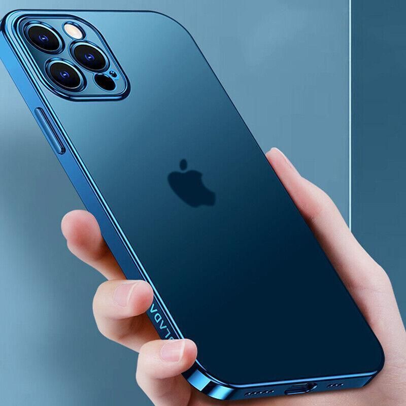 Blue For iPhone 13 12 11 Pro Max Case Thin Matte Ultra Slim Shockproof Clear Cover - iPhone X/XS — image 5