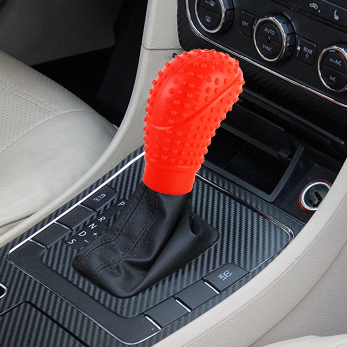 Universal Elasticity Non-slip Soft Silicone Car Gear Knob Cover