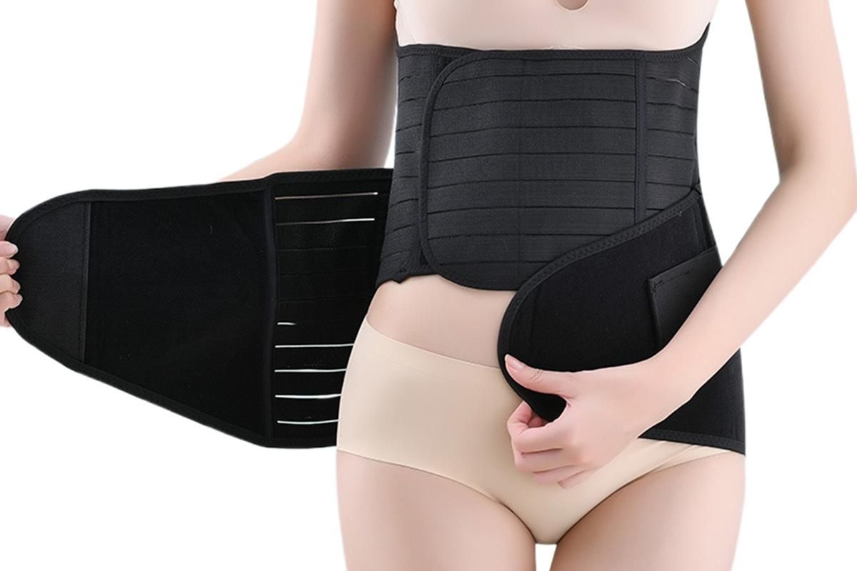 3 in 1 Postpartum Belly Band Waist Shapewear support Girdle After Birth Support - Black & L โ image 4