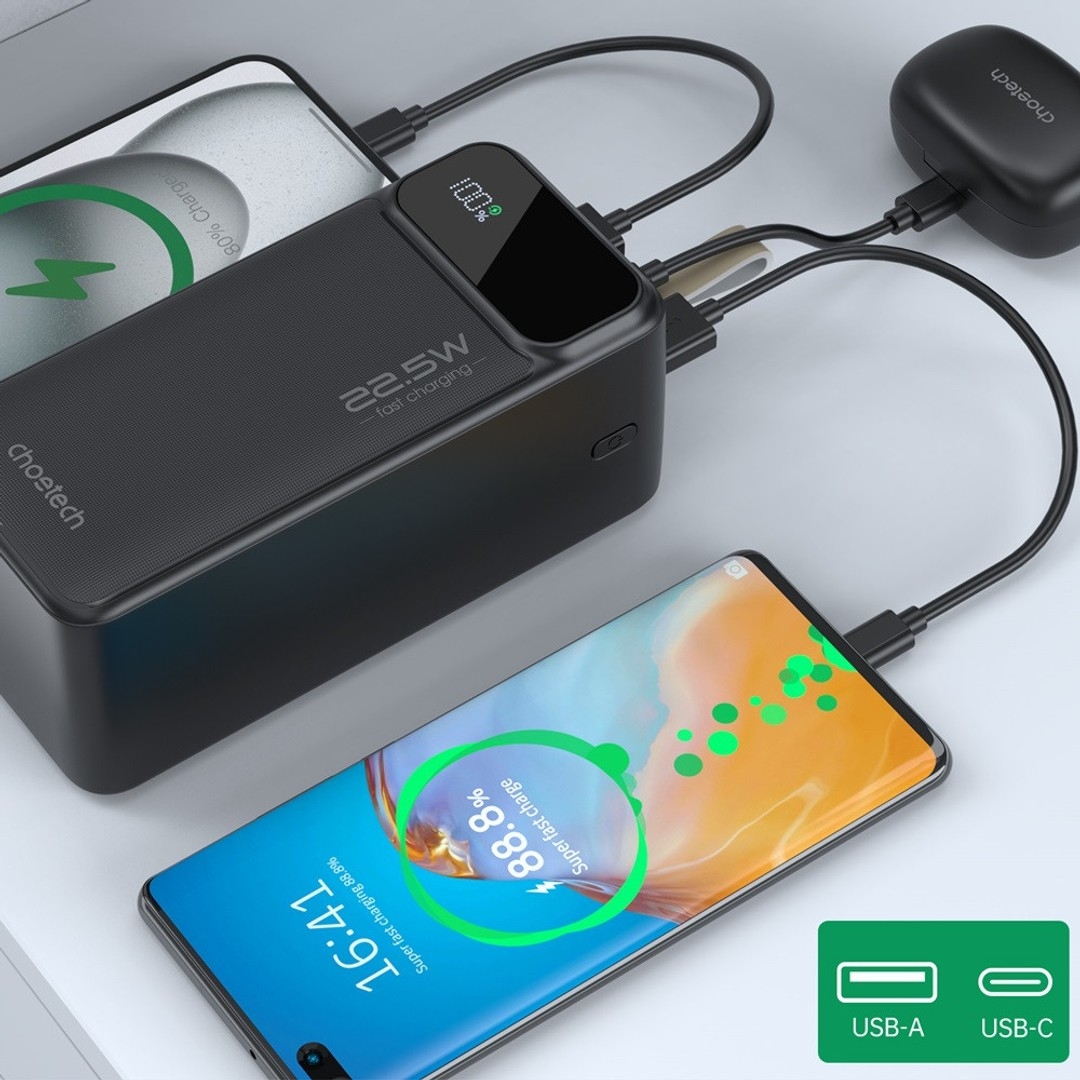 CHOETECH B732 50000mAh Power Bank PD22.5W with Digital Display โ image 4