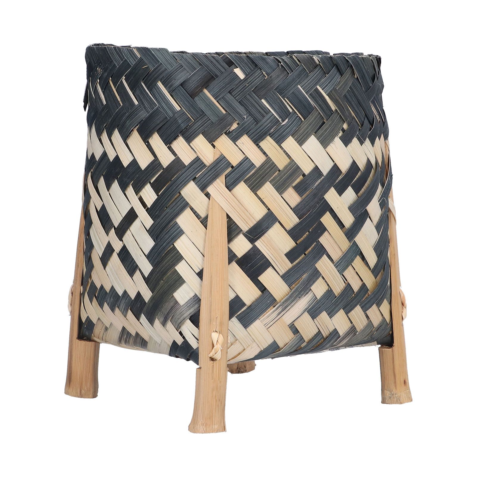 Handwoven Basket Northern Europe Style Bamboo Weaving Plant Basket for Home Decoration — image 5