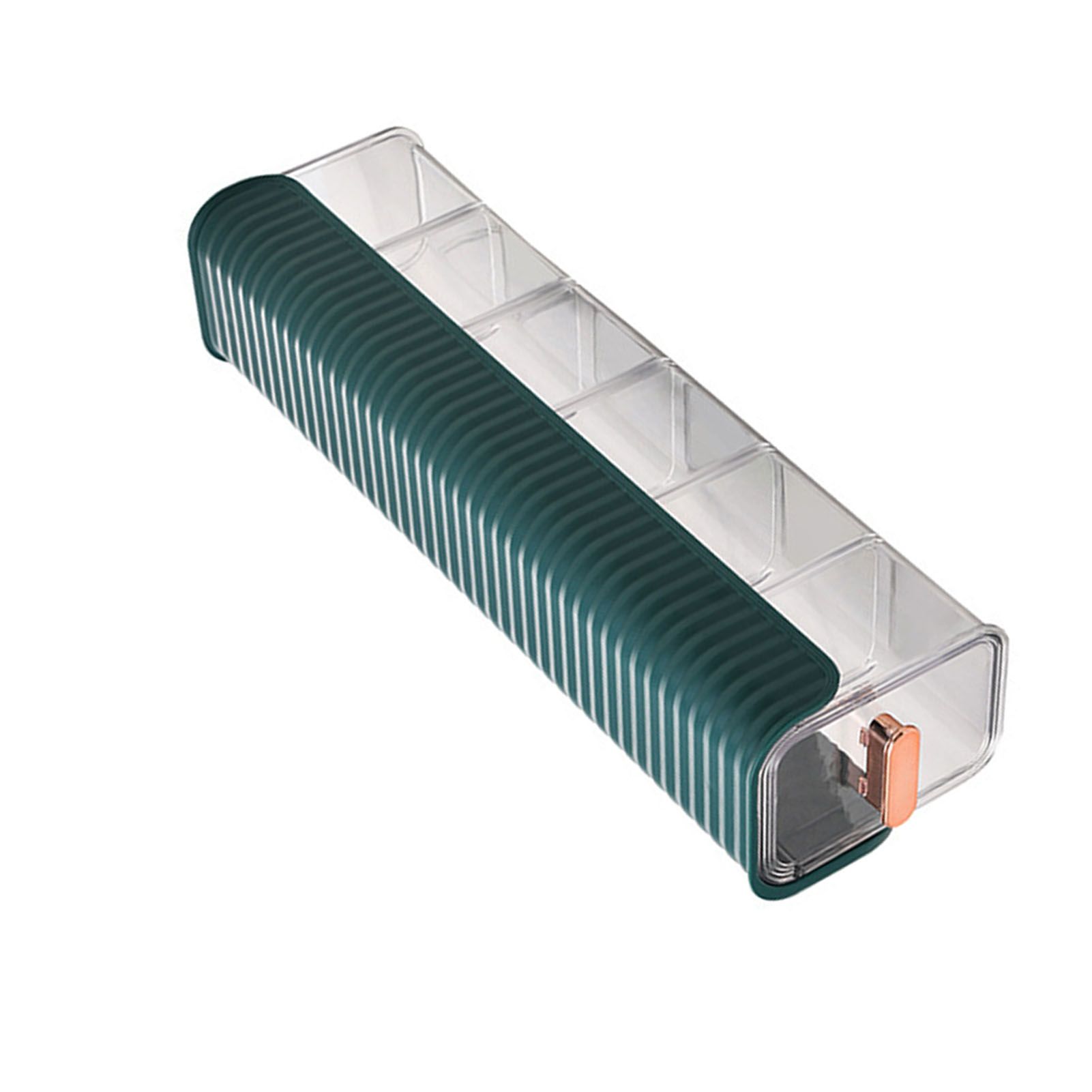Wall Underwear Organizer Detachable Dustproof Moistureproof Wall Mount Drawer Organizer for Bedroom Home Blackish Green β image 3