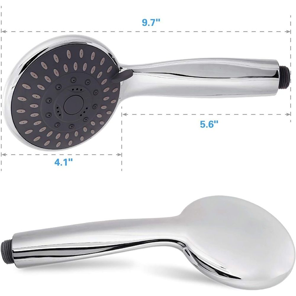 High Pressure Handheld Shower Head Powerful Water Spray Shower Head against Low Pressure Water Flow（Single showerhead） — image 4