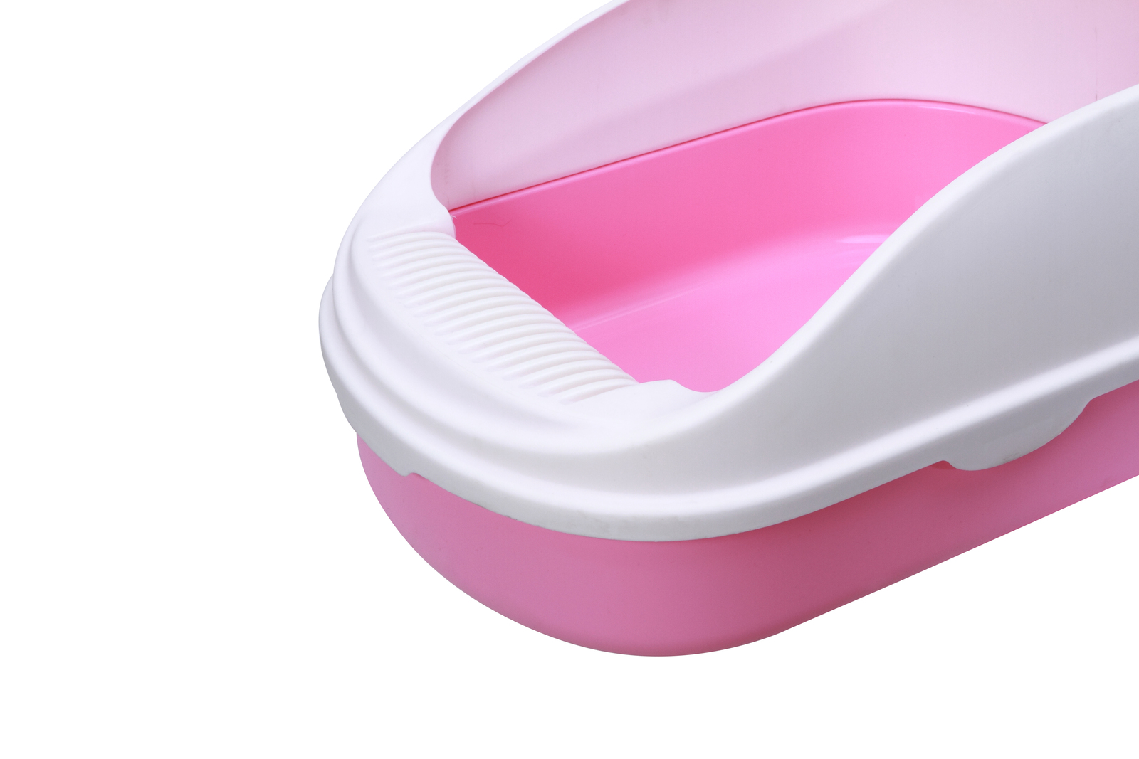 YES4PETS Large Portable Cat Toilet Litter Box Tray with Scoop and Grid Tray Pink โ image 3