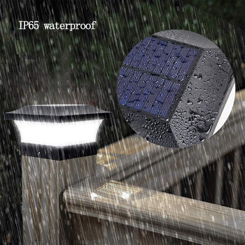 Solar Column Headlight IP65 Waterproof Outdoor Wall Light Fence Light Coffee Garden Light for Household Public Garden Courtyard — image 4