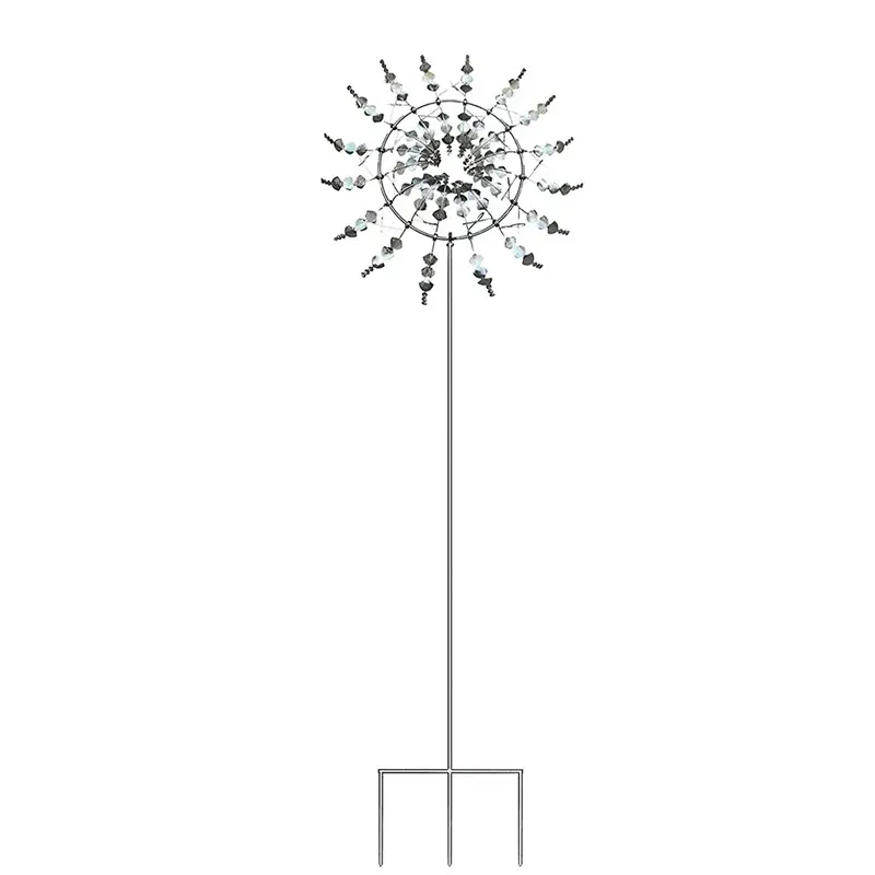 98CM Kinetic Metal Wind Spinner Garden Windmill Outdoor Sculpture Decoration — image 2