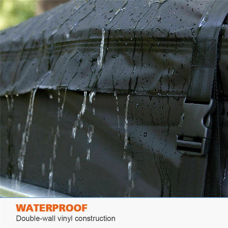 Car Rooftop Cargo Carrier Roof Bag Waterproof for All Top of Vehicle with/Without Rack-Durable Roof Top Waterproof Cargo Bag — image 2