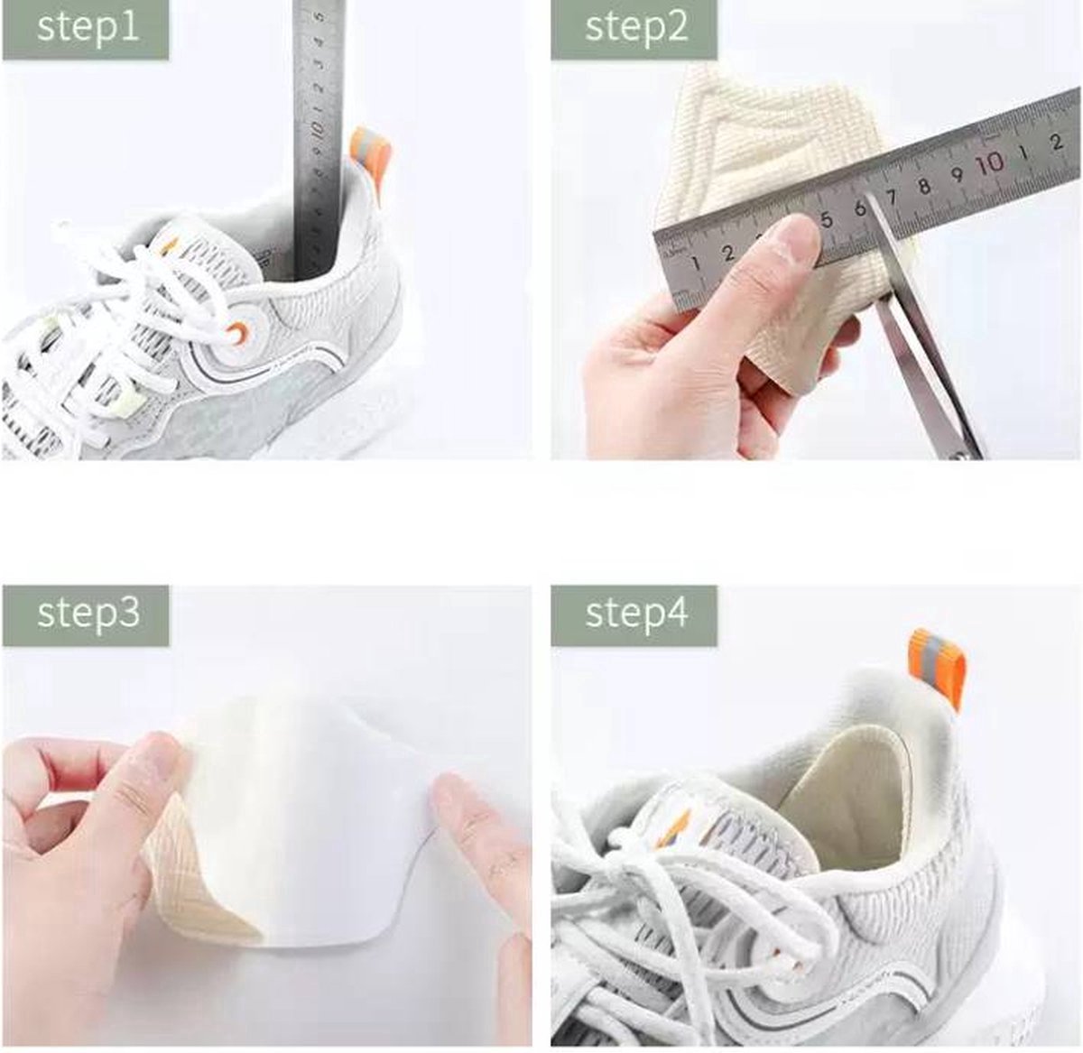 Anti-Slip Heel Insole | Premium Anti-Slip Heel | Foam Heel Cushion | Sneaker Pad | Anti-Slip Shoes | Prevent Blisters | Heel Protectors | 1 Pair | — image 4