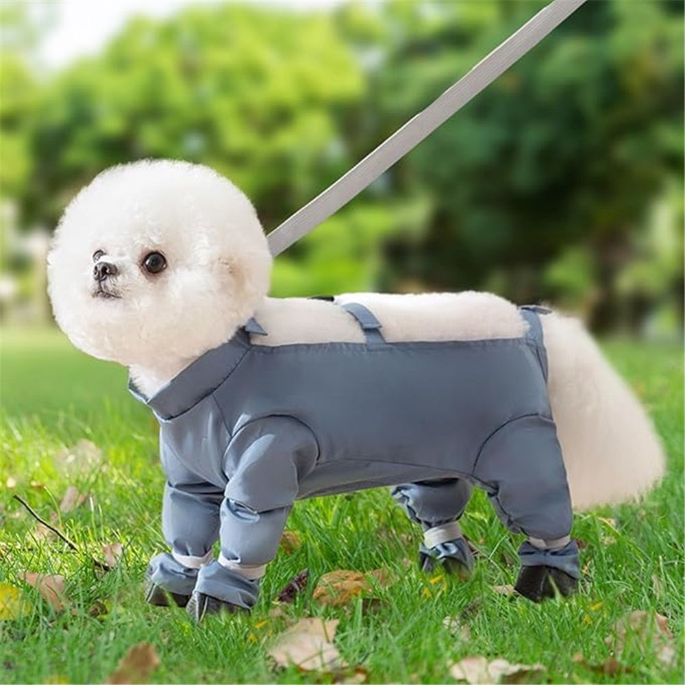 Dog Boots Leggings Water Proof Dog Pants, Adjustable Rainproof Anti Slip Paws Protector Shoes for Small Dogs Outdoor Walking Running Hiking (L) — image 3