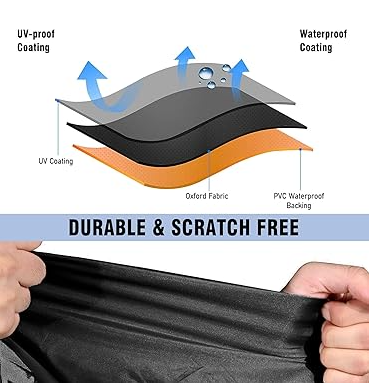 20-22ft Boat Cover Trailerable Marine Grade 600D Black — image 4