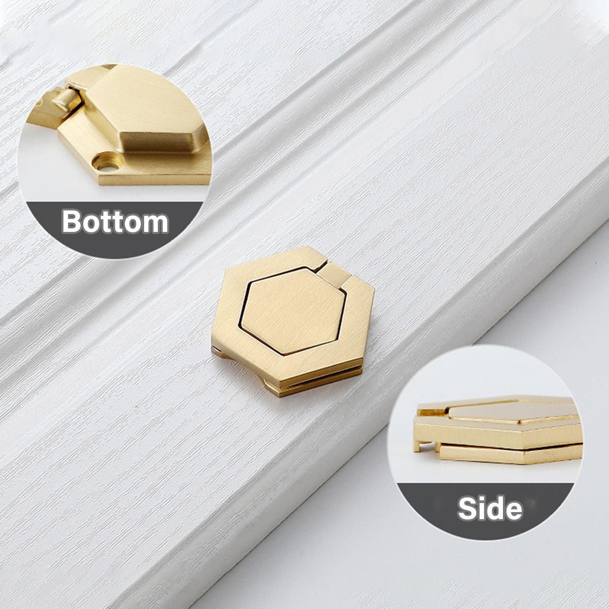 Modern Cabinet Door Handle Single Hole 6 Sided Pull Handle for Drawer Closet — image 4