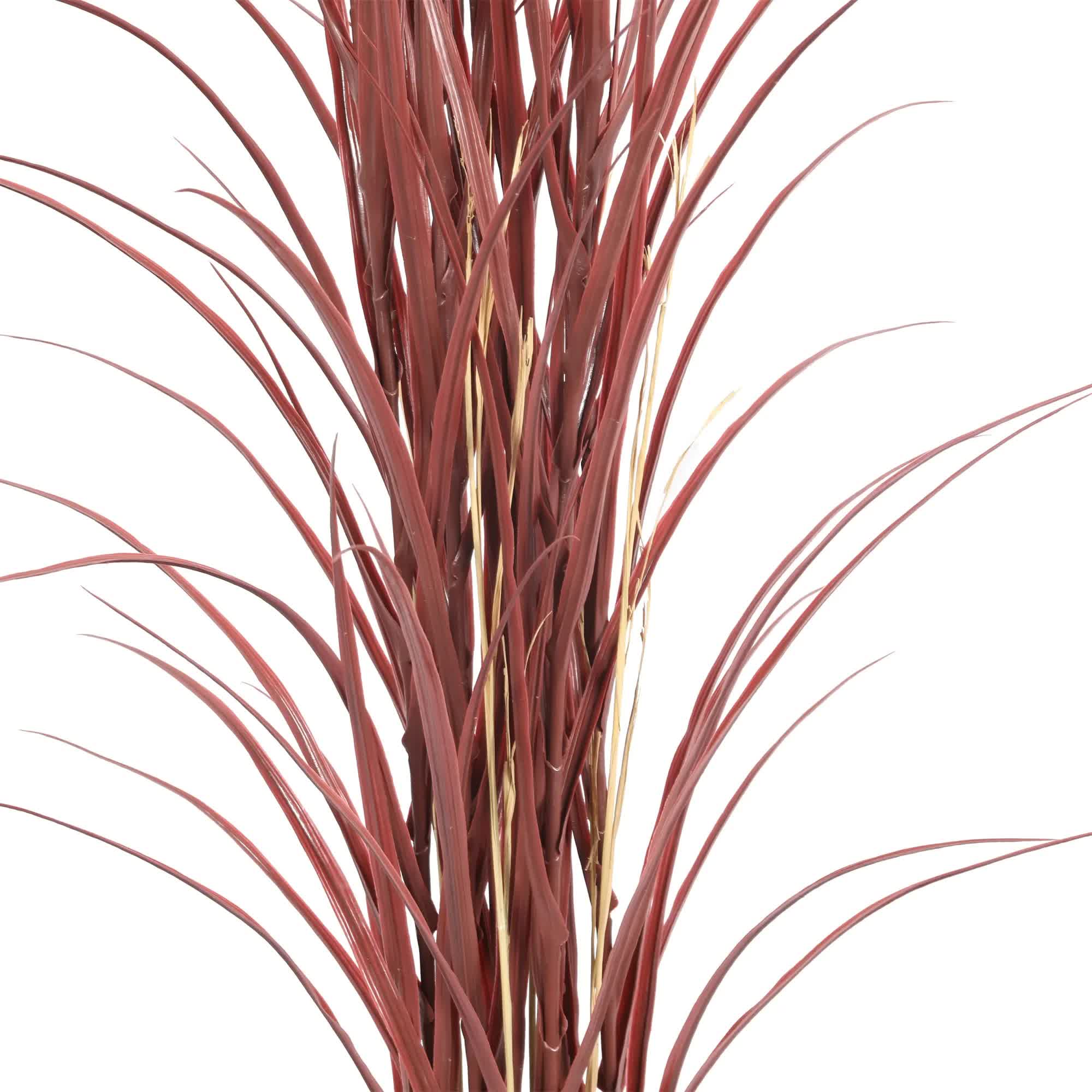 Premium Potted Burgundy Artificial Long Grass (Yucca Grass / Reed Grass) 180cm UV Resistant โ image 3