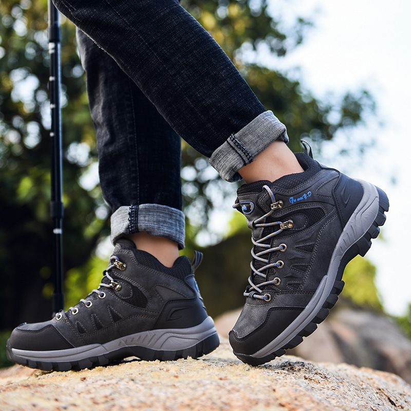 Men Hiking Shoes Minsi Xiusi Mid Top Anti Slip WN-9903-1 khaki 47 — image 4