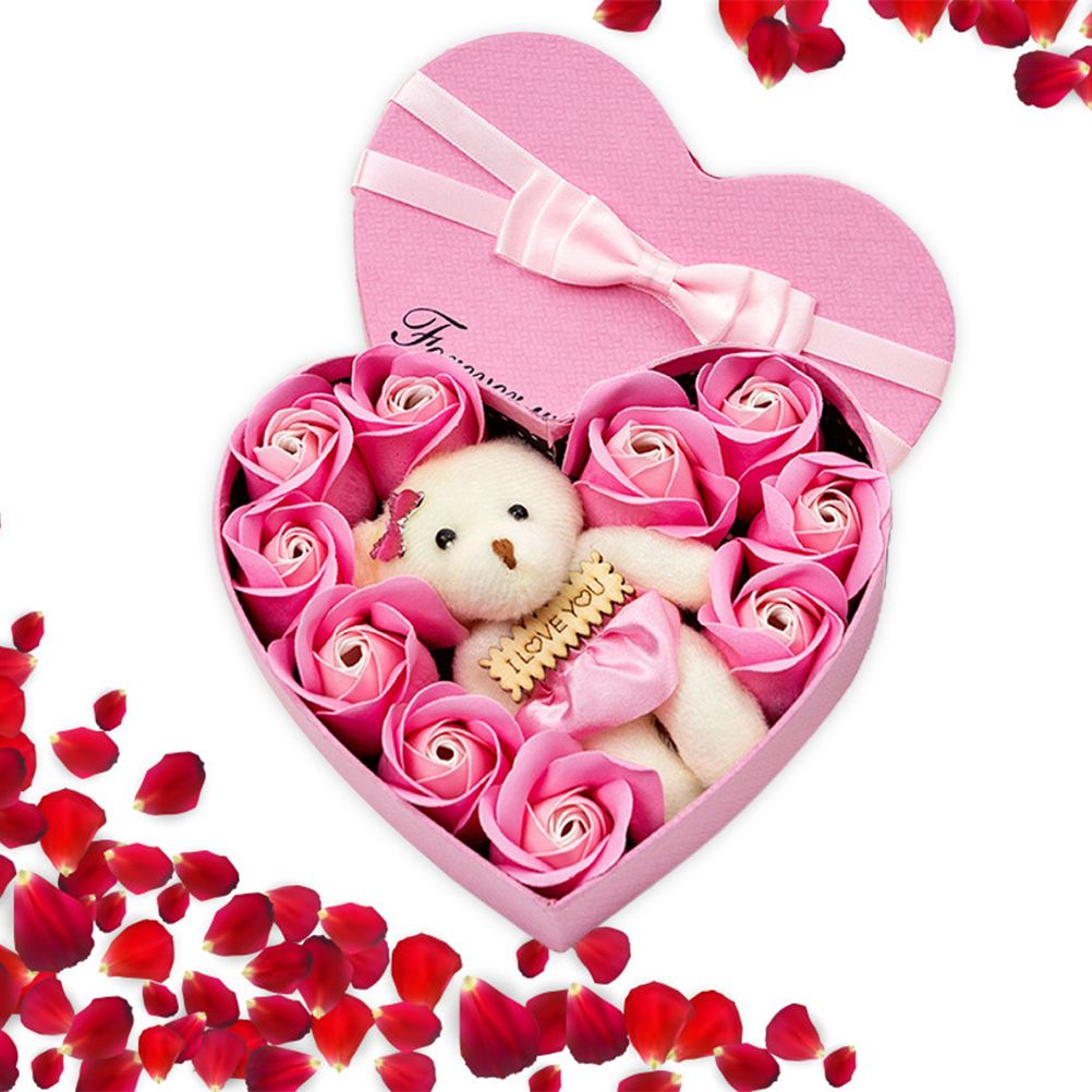 10 Pcs Scented Soap Flower Gift Rose Box Bouquet Festival Gift for Anniversary Birthday Wedding โ image 5