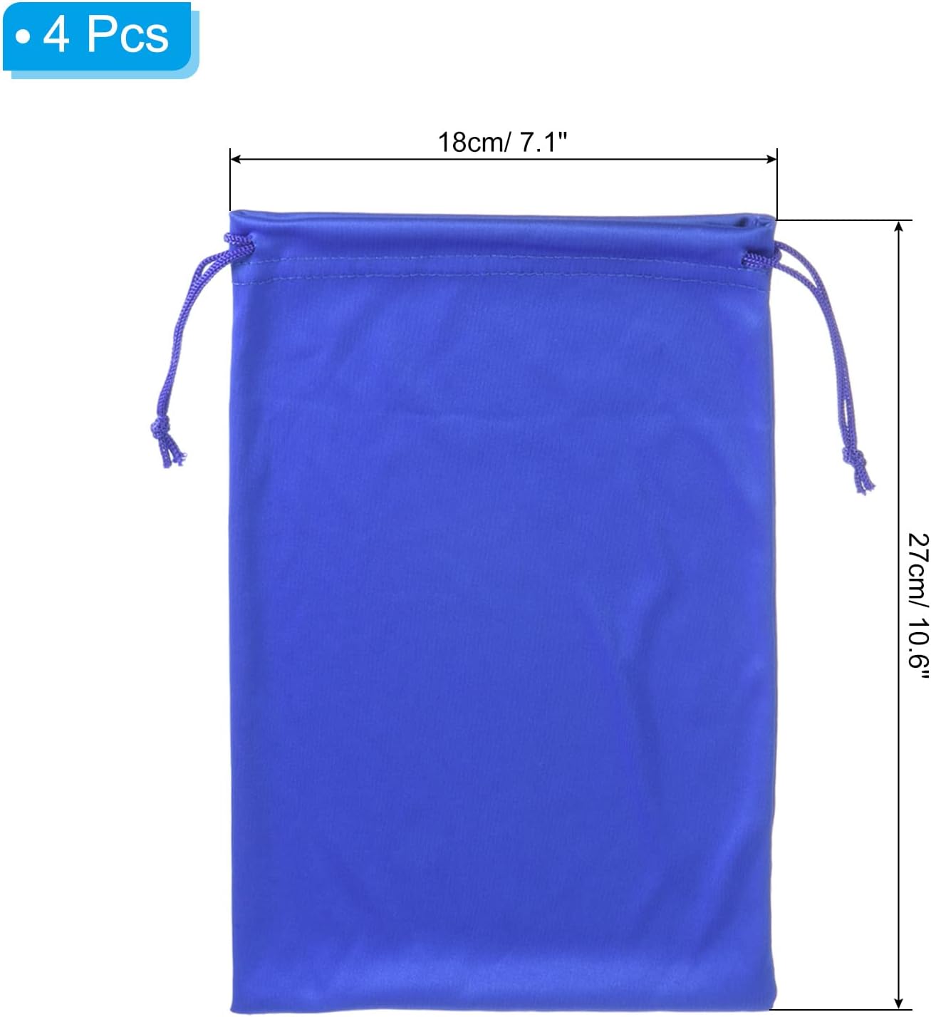 Ski Goggle Bag, Microfiber Snow Goggles Case Cover Soft Storage Sleeve Drawstring Pouch Blue โ image 2