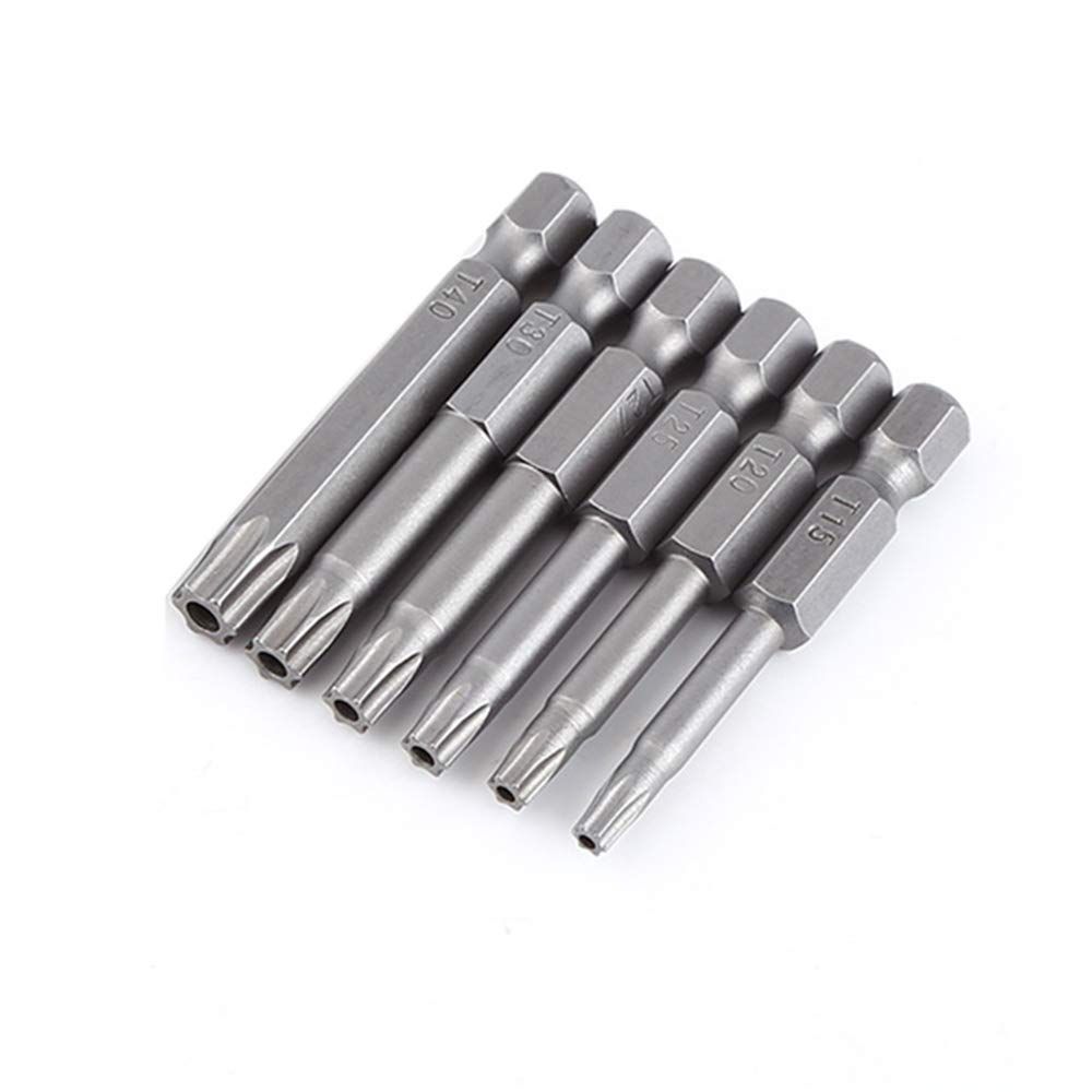 12pcs 1/4 Inch Hex Shank T5-T40 Torx Head Screw Driver Bit Set Security Tamper Proof Star 6 Point Screwdriver Kit Tools โ image 2
