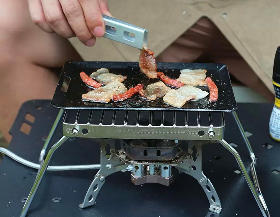 Foldable Legs-Stainless Steel Grill Grate for Gas Stove-Ultralight mini Campfire Stand-Portable Grill Grid for Backpacking/Camping — image 5
