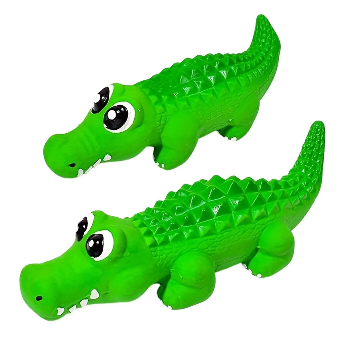 Pet Latex Toys Sounding Big Crocodile Dog Chew Toy Durable Playtime for Dogs - S — image 3