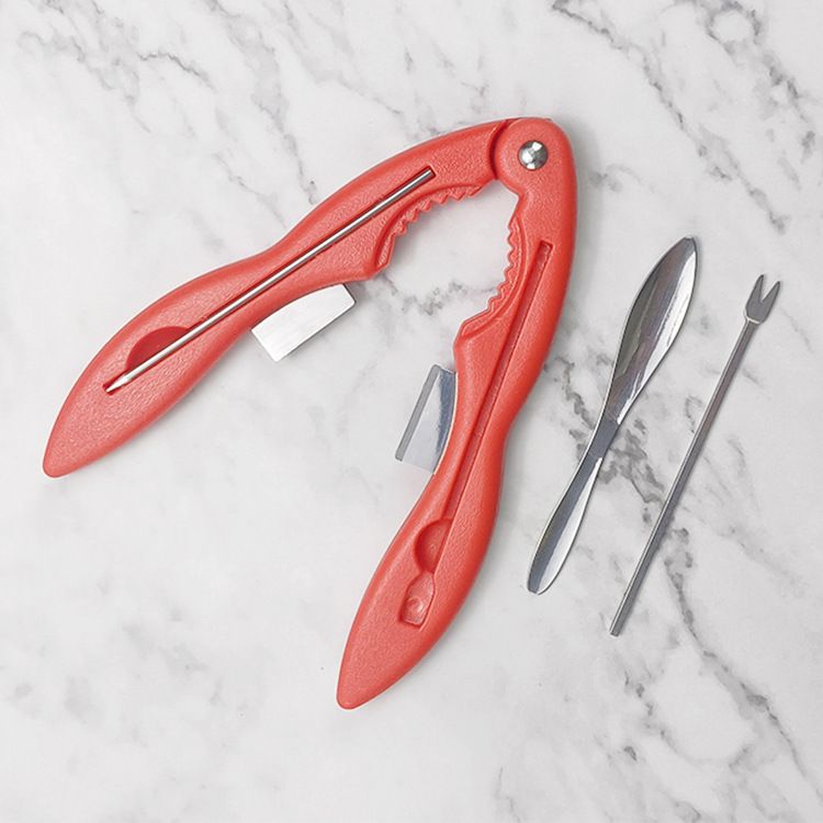 1 Pcs Crab Disassembly Tool Set – Portable Detachable with Built-in Storage Box, Convenient for Eating Crab, Seafood Kitchen Gadget Red — image 4