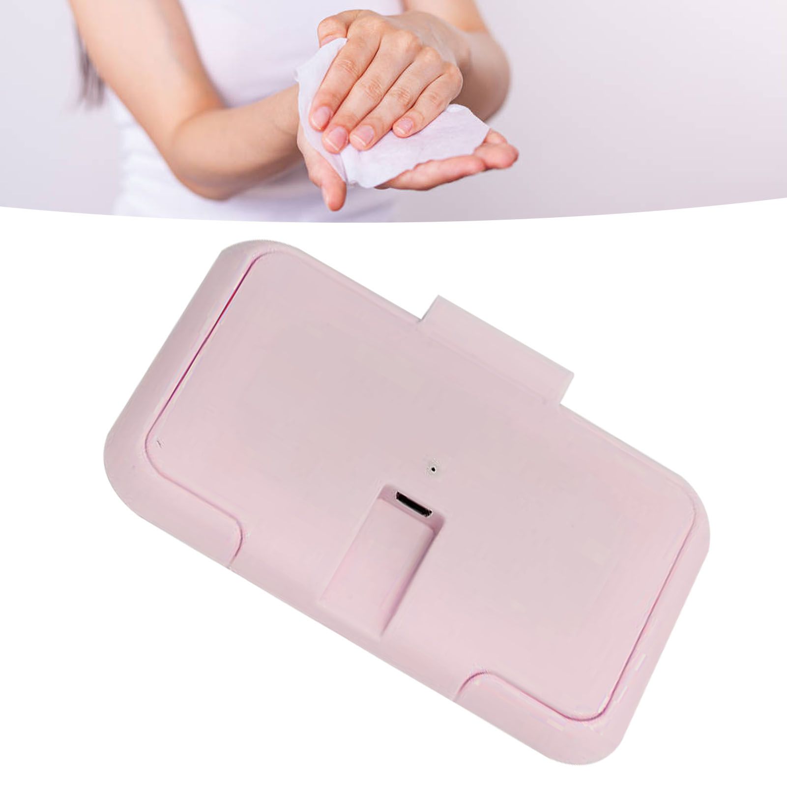 USB Wet Wipe Heater Constant Temperature Portable Baby Wipes Warmer for Household Car Outdoor Pink โ image 6