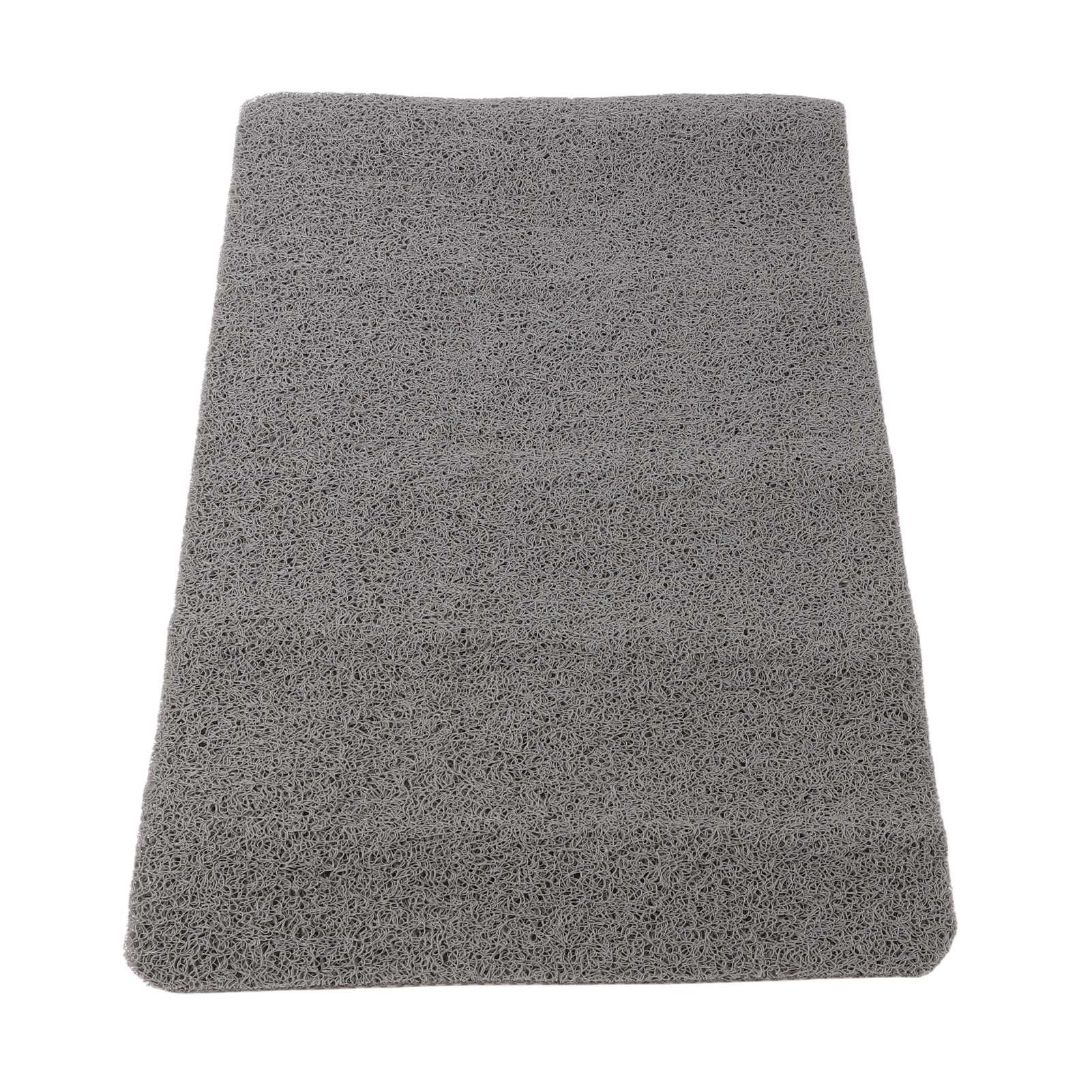 Indoor Non Slip Mat PVC Textured Bath Tub Shower Mat Water Proof Grey Bathroom Rug — image 3