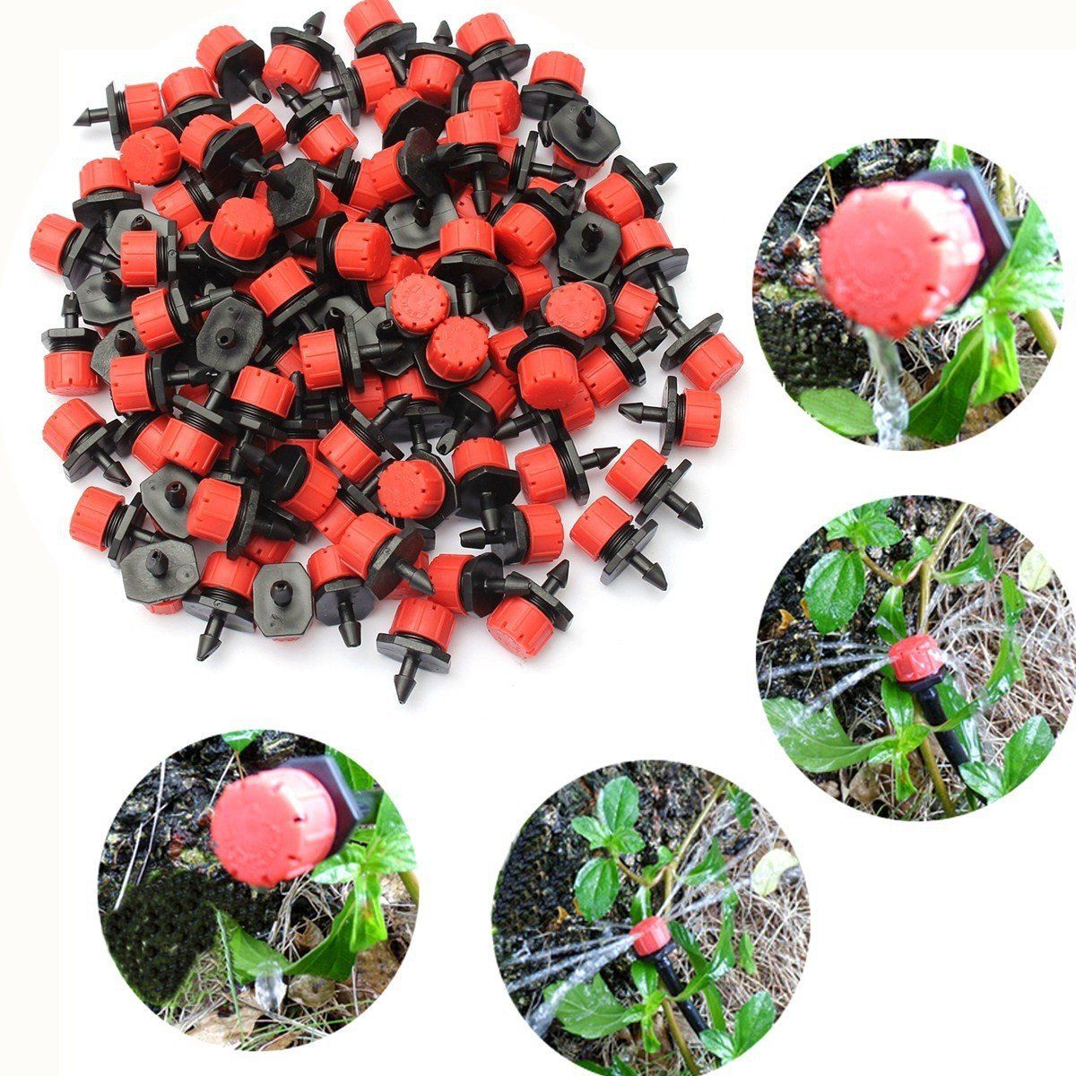 Adjustable Irrigation Drippers Sprinklers, New Adjustable Irrigation Drippers for Dripper Irrigation Tubing, Drip Irrigation Emitters