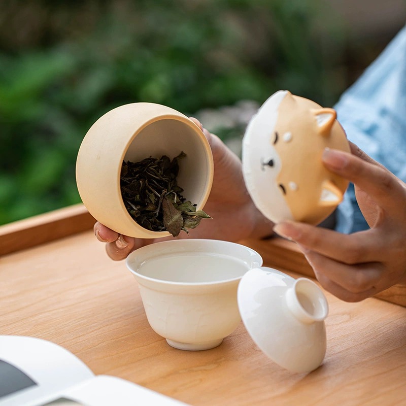 Artisan Ceramic Sealed Storage Jar with Animal Design - Airtight Tea Preservation & Decorative Accent(light green) โ image 3