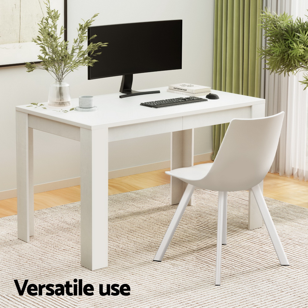 1 Artiss Dining Table and 4 Chairs Set Rectangle White — image 4