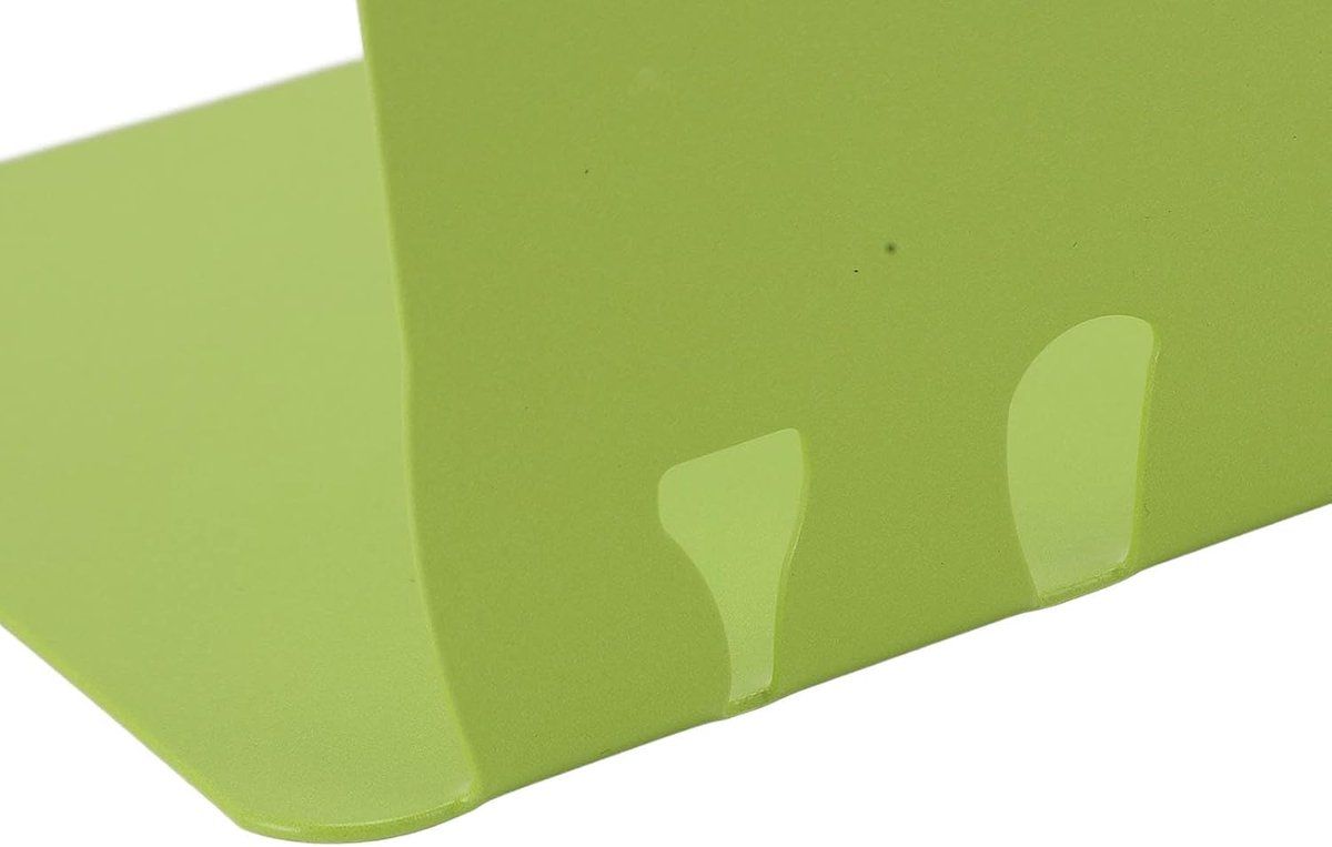 2-Piece Green Dinosaur Metal Bookend Set, Non-Slip Children's Desk Organizer, 12.5 x 16 cm โ image 6