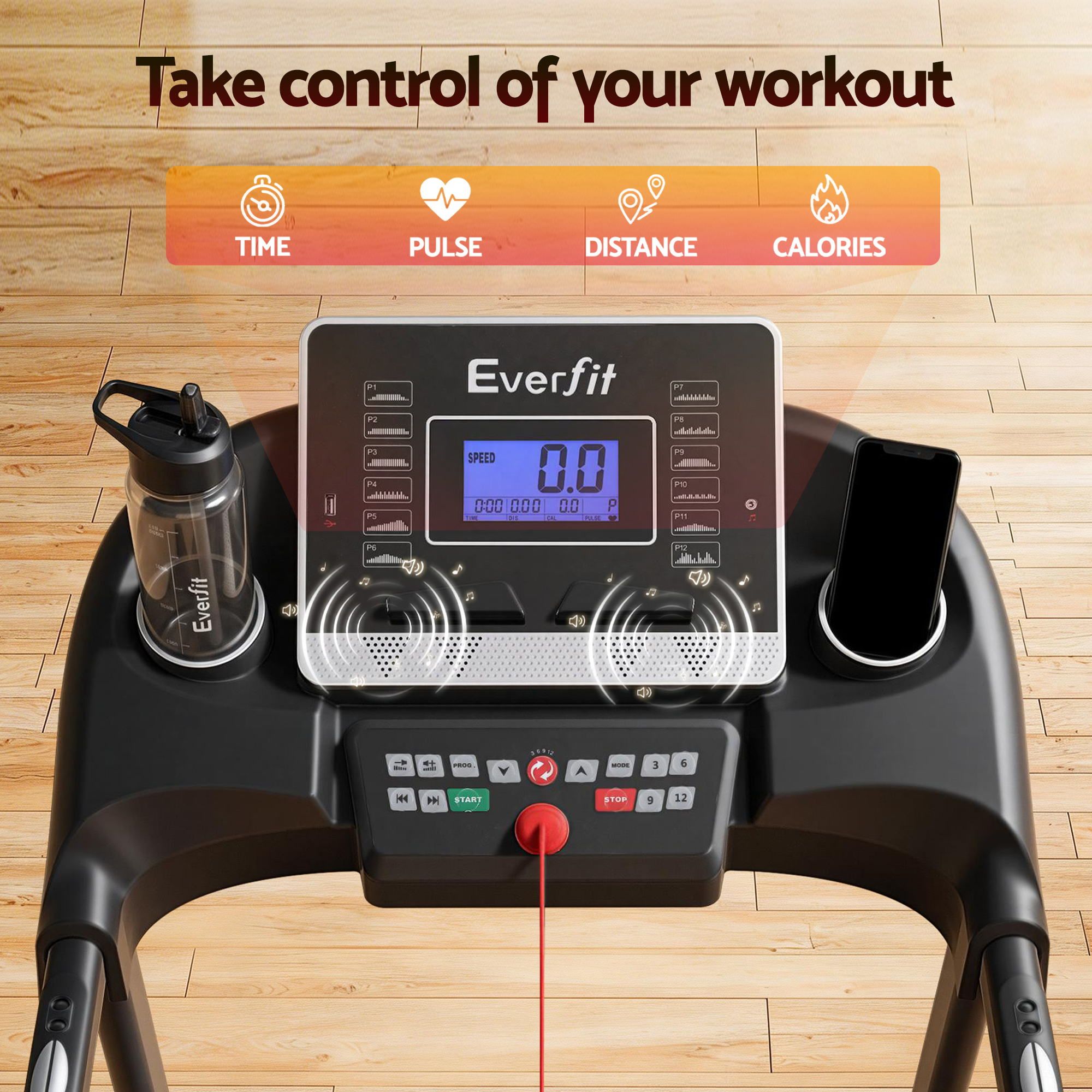 Everfit Treadmill Electric Home Gym Fitness Exercise Machine Hydraulic 420mm โ image 6