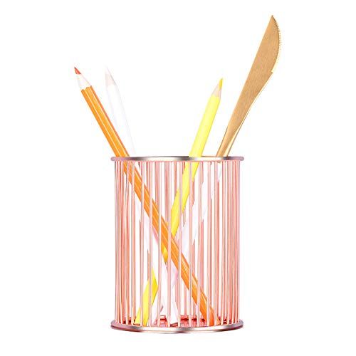 Pen Holder, Wire Metal Pencil Holder, Decorative Desk Storage Organizer Container for Stationery and Desk Accessories โ image 5