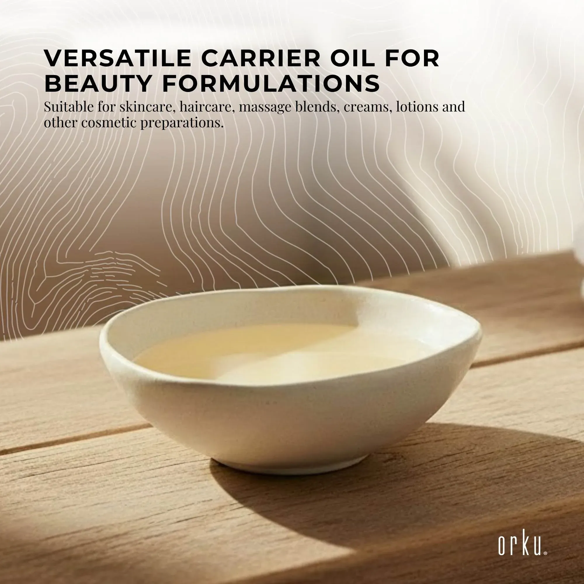 Orku 1L Sweet Almond Oil 100% Pure Refined Cosmetic Carrier Skin Hair โ image 3