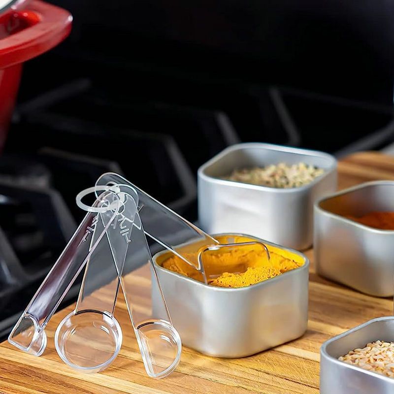 Visual Measuring Spoons - Easy Read, Award-Winning Design, made Clear, Shatterproof - Stackable Kitchen Tools for Cooking — image 2