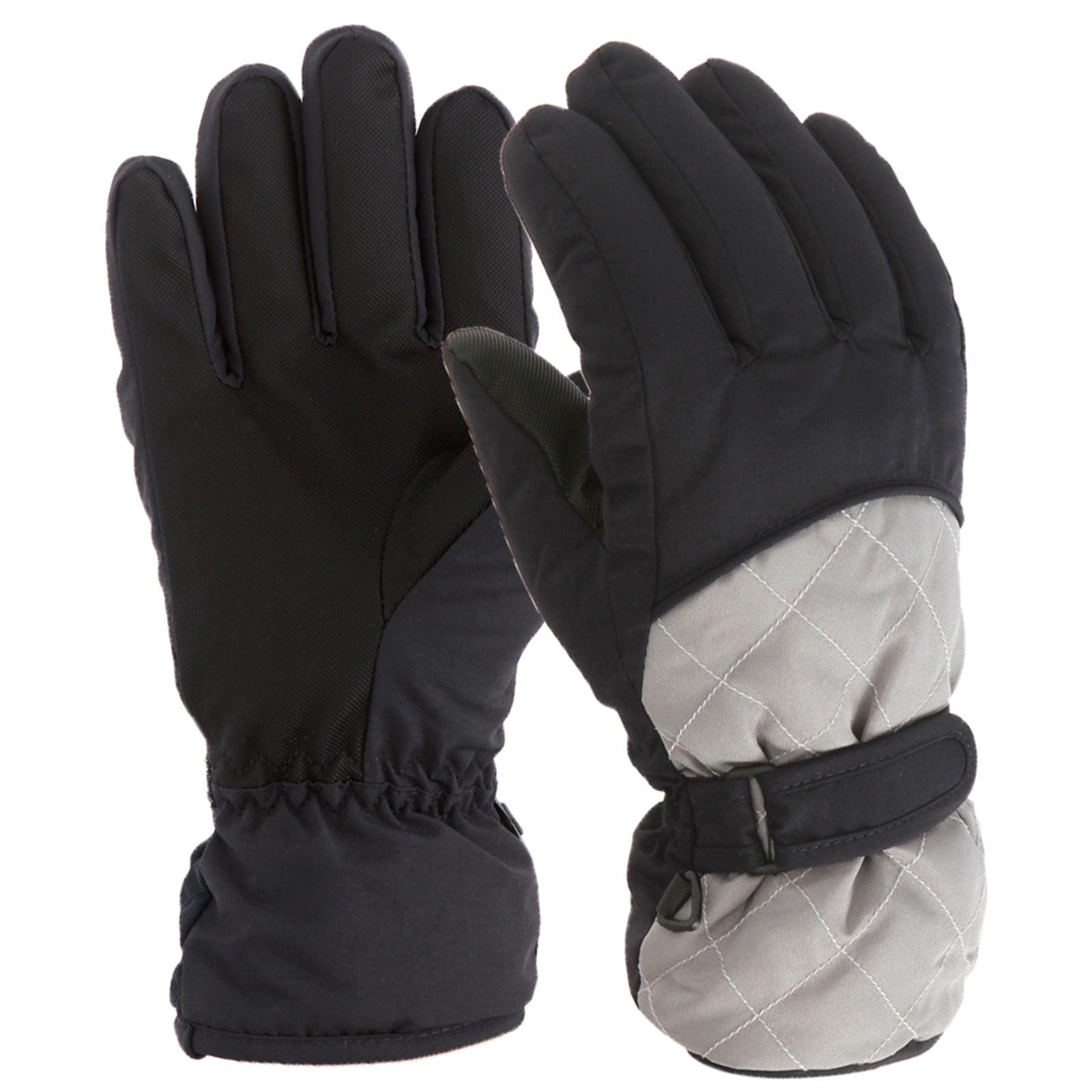 Gloves For Kids Toddler Skis Kids Gloves Winter Gloves Thick Gloves Stretchy Warm Gloves Boys Girls 6-24 Months 6-11 Year AHA2 kids snow gloves Grey — image 2