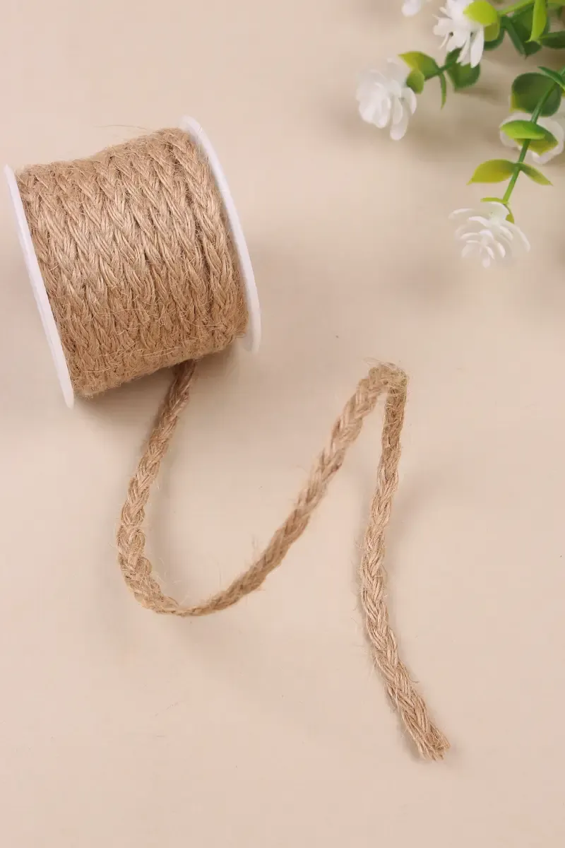 2PCS Natural Jute Rope 5mm*10m, Eco-friendly & Durable, Essential for DIY & Home Decor — image 3