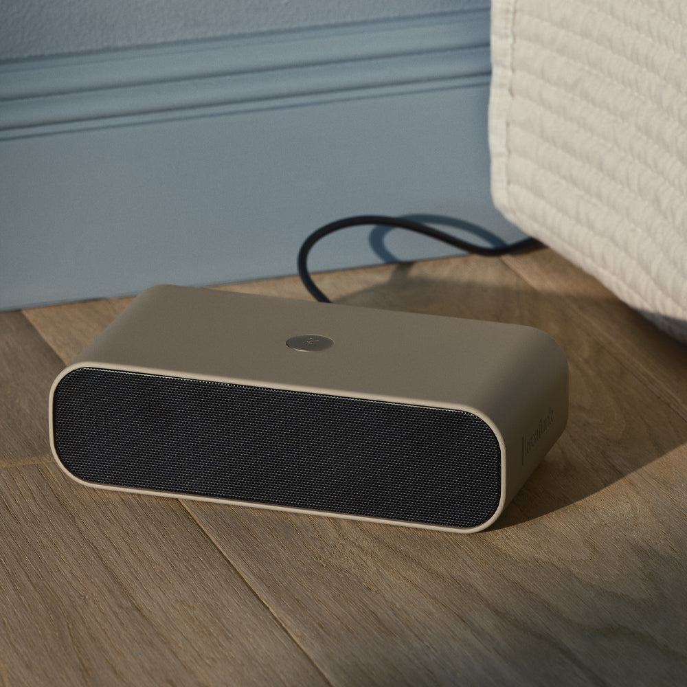 Kreafunk Wakie Alarm Clock Qi Charger + Bluetooth - Ivory Sand — image 2