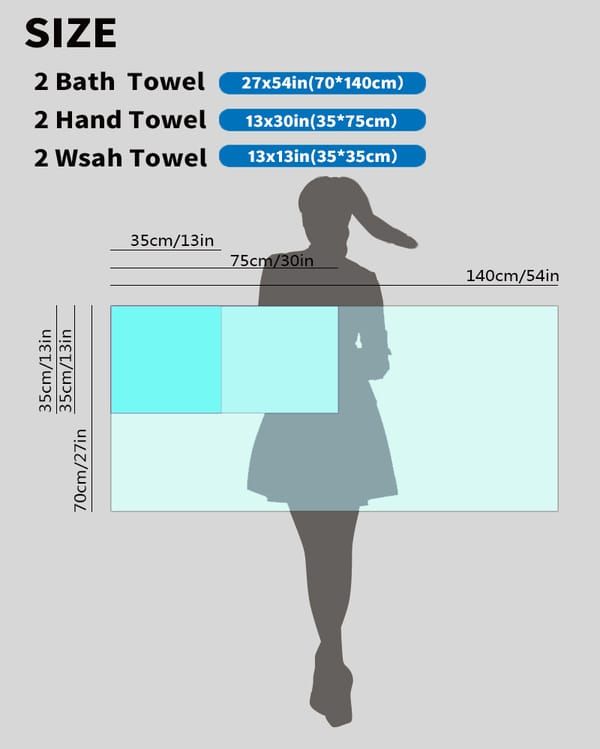 6-Piece White Towel Set โ image 6