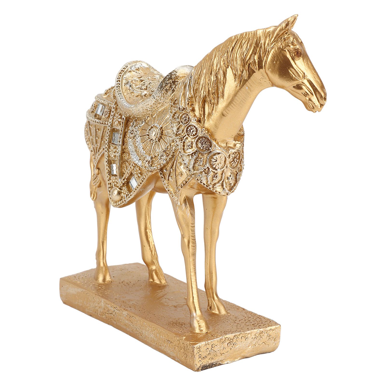 Horse Standing Statue Rearing Art Figurine Decorative Sculpture Home Decor Accent Piece Ornament โ image 2